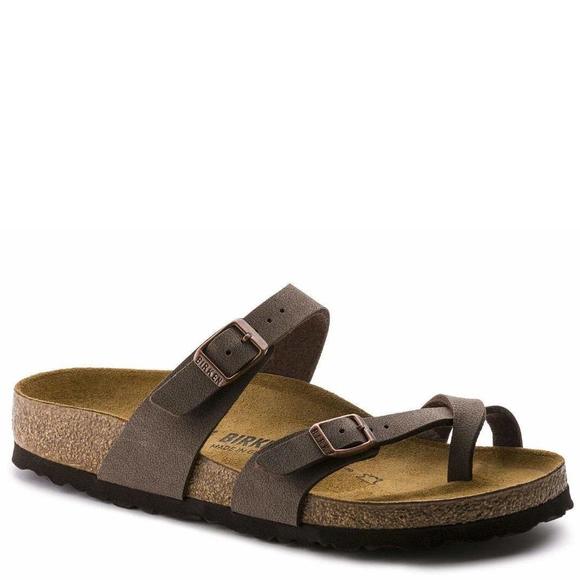 BIRKENSTOCK MEN'S FLIP FLOP SANDALS, MOCHA, 9 - Picture 2 of 6